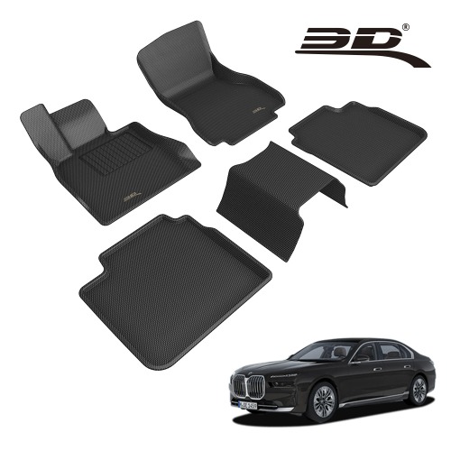 3D 카구 카매트 BMW 7시리즈 / i7 이그제큐티브 (G70) (23년-현재) 차량용 고무 TPE 자동차 매트3D